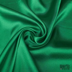 Coupon 3m satin polyester touché soie fin uni taupe foncé