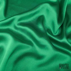 Coupon 3m satin polyester touché soie fin uni taupe foncé