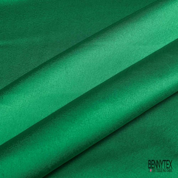 Coupon 3m satin polyester touché soie fin uni taupe foncé