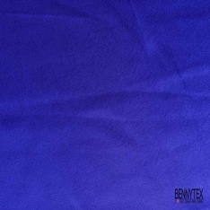 Coupon 3m satin polyester touché soie fin uni marine