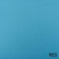 Coupon 3m satin polyester touché soie fin uni bleu roi