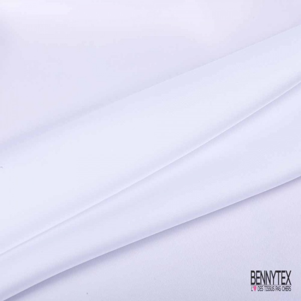 Coupon 3m satin polyester touché soie fin uni bleu canard