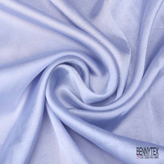 Coupon 3m satin polyester touché soie fin uni fushia