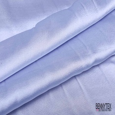 Coupon 3m satin polyester touché soie fin uni fushia