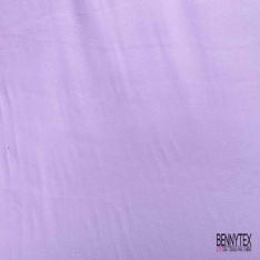 Coupon 3m satin polyester touché soie fin uni pointe de lilas
