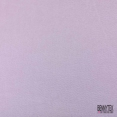 Coupon 3m satin polyester touché soie fin uni brume mauve