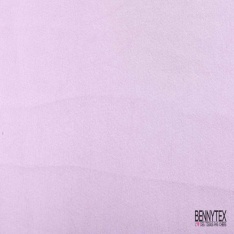 Coupon 3m satin polyester touché soie fin uni rose nude