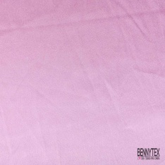 Coupon 3m satin polyester touché soie fin uni bisque de homard