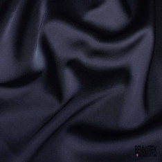 Coupon 3m satin polyester touché soie fin uni vieux rose