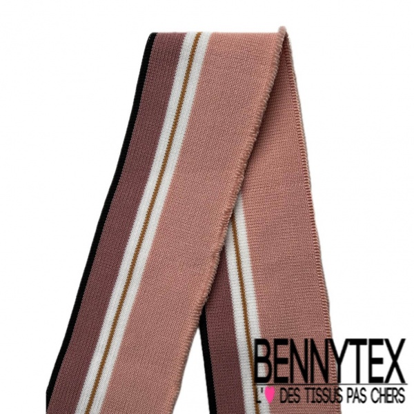 Bande bord cote bande rayé noir blanc optique