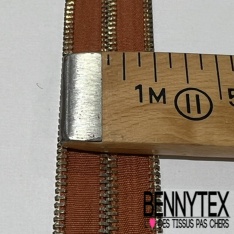 Zip séparable maille bagage or 29 cm uni camel séparable