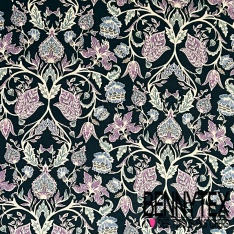 Satin viscose imprimé digital abstrait