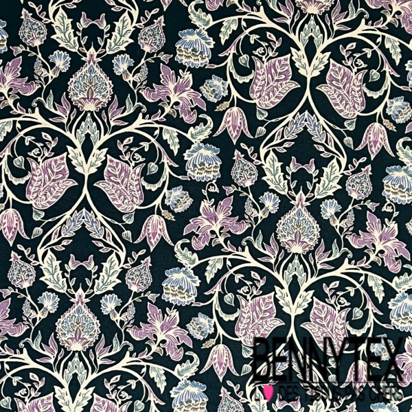 Satin viscose imprimé digital abstrait