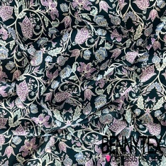 Satin viscose imprimé digital abstrait