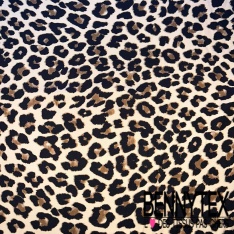 Satin viscose grand imprimé digital abstrait kaki givré noir