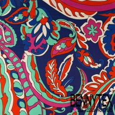 Satin viscose imprimé digital léopard