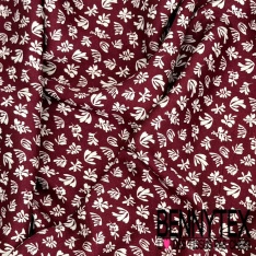 Satin viscose imprimé digital géométrique sable mouillé noir blanc cassé