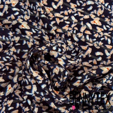 Fibranne viscose imprimé digital géométrique seventie's