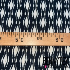 Fibranne viscose imprimé amérindien multicolore fond crème