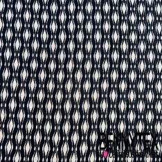 Fibranne viscose imprimé amérindien multicolore fond crème