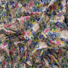 viscose 100% fluide floral