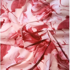 voile polyamide viscose floral