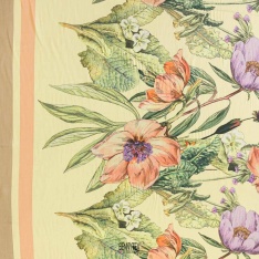 satin viscose double base fleurs haute couture valent