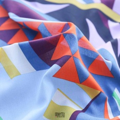 voile de coton multicolor
