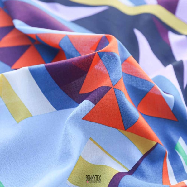voile de coton multicolor