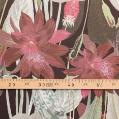 satin polyester haute couture fond brun