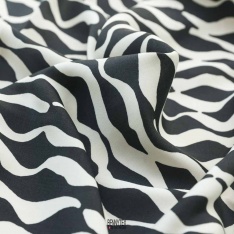 satin de viscose dessin geogamie