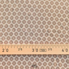 satin viscose dessin batique fond beige