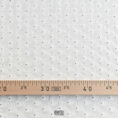 voile broderie anglaise petite feuille mignone