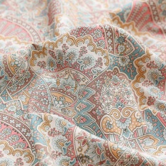 coton anglais de luxe fond couleurs pale cachemire