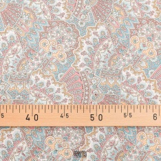 coton anglais de luxe fond couleurs pale cachemire