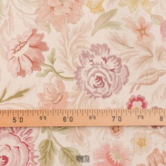 super voile coton luxe cotonluxerosepoudrégrossesfl poudré grosse fleurs fond pale