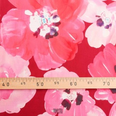 VOILE DE COTON LUXE GROSSE FLEURS