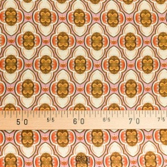 viscose satin geometrique retro
