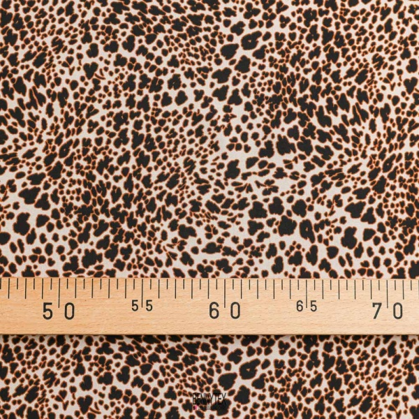 viscose fluide mini leopard poudré