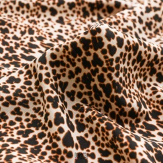 viscose fluide mini leopard poudré