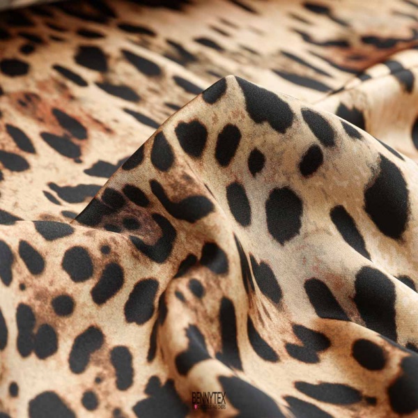 polysatin leopard haute couture dolcevita