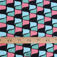 viscose de luxe dessin geometrie multicolor