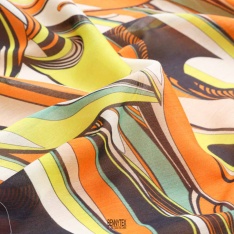 voile de coton soie graphique