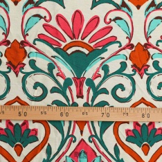 fibranne viscose polyamide fond ecru pale dessin graphique