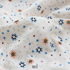 popeline de coton souple petite fleurs