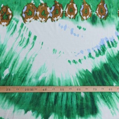 voile de coton tye and dye fonb bland cassé