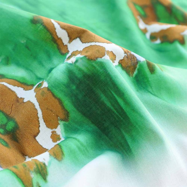 voile de coton tye and dye fonb bland cassé
