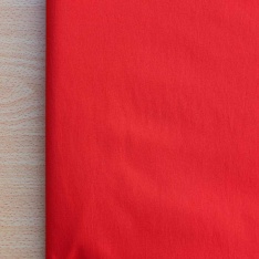 popeline de luxe haute couture coton 120 fils rouge vif