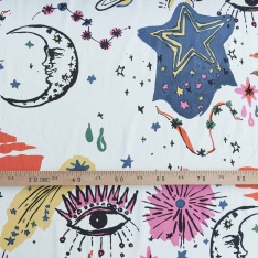 popeline 100 fils haute couture astre et soleil