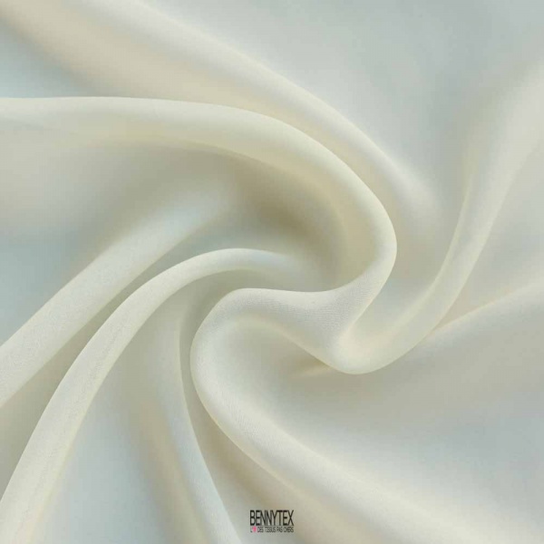mousseline de soie de luxe elie saa beige clair